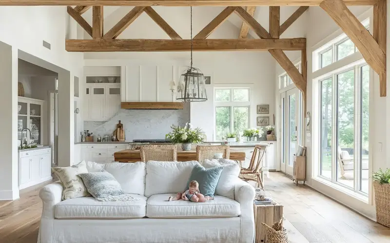 Incorporate Wooden Beams: