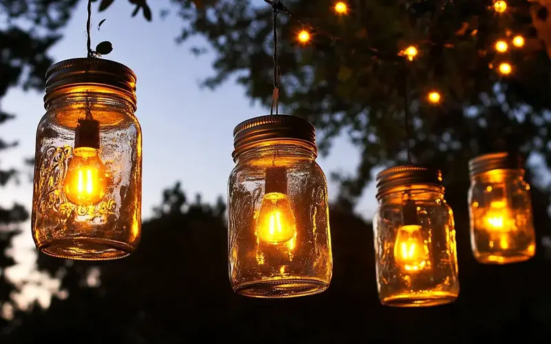 Mason Jar Solar Lights: