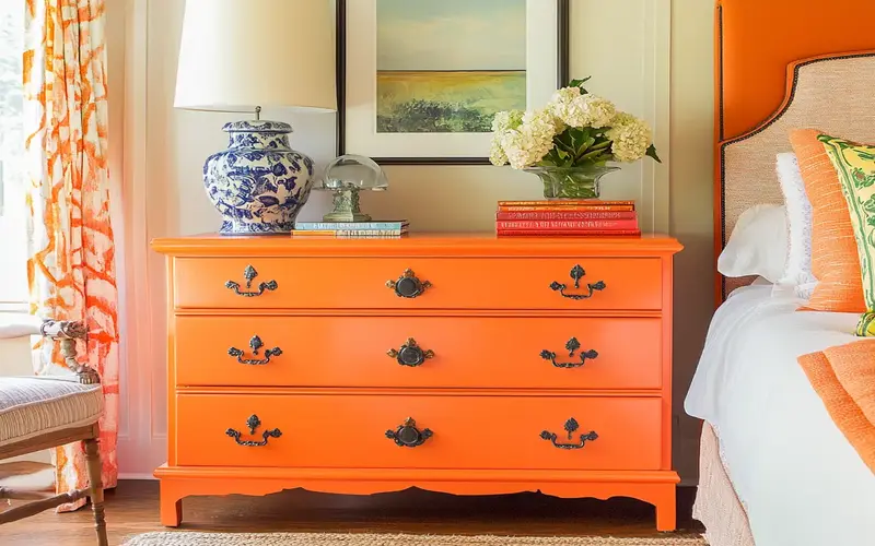 Orange Dresser: