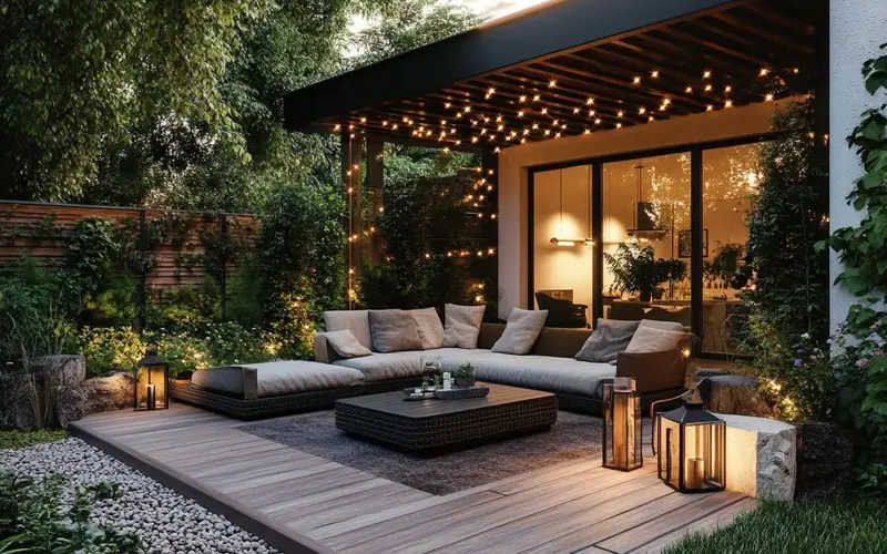 Outdoor: Modern Terrace, German Style: