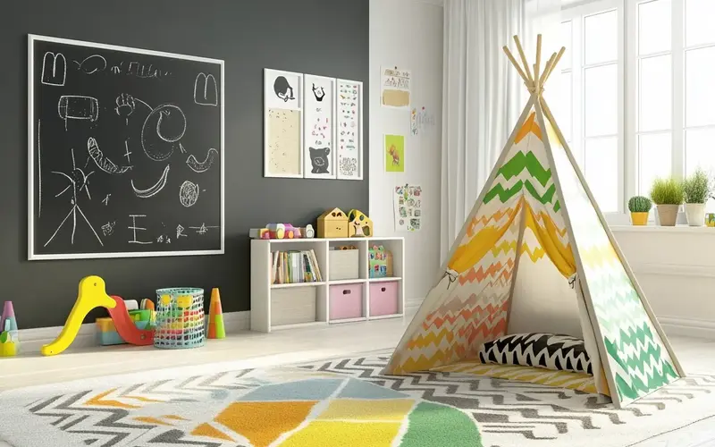 Swedish-Inspired Kids Room (Playful & Functional):