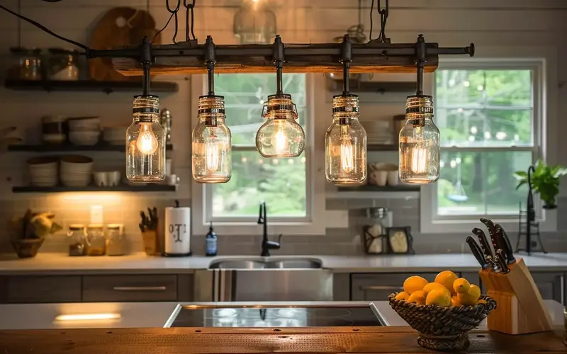 Upcycled Light Fixtures: Unique and eco-friendly option: