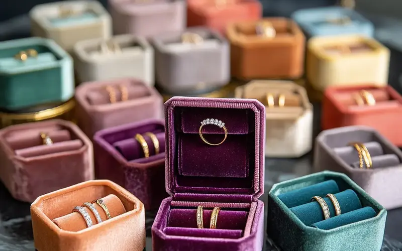 Velvet Ring Boxes: