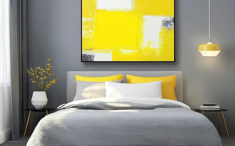 Yellow Accent Wall Art: