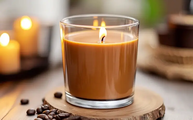 Coffee-Scented Candles: