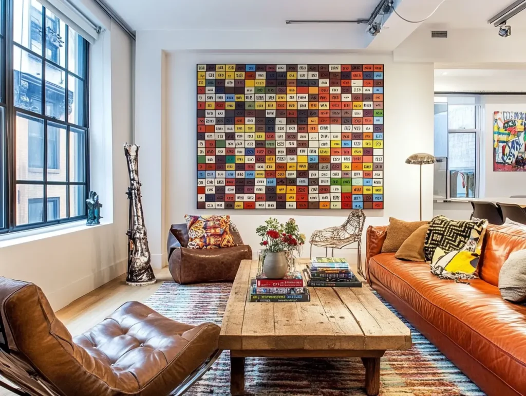 Giant Scrabble Board on the Wall: