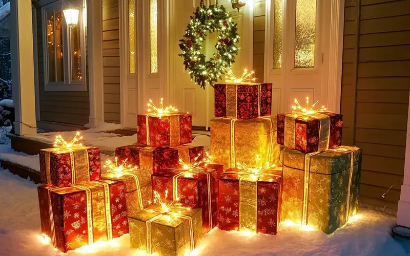 Lighted Gift Boxes: