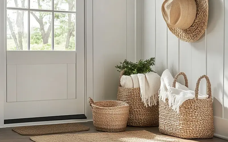 Natural Fiber Baskets: