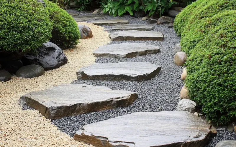 Rock Gardens and Gravel Pathways (Harmonious Japanese-Style Outdoors):