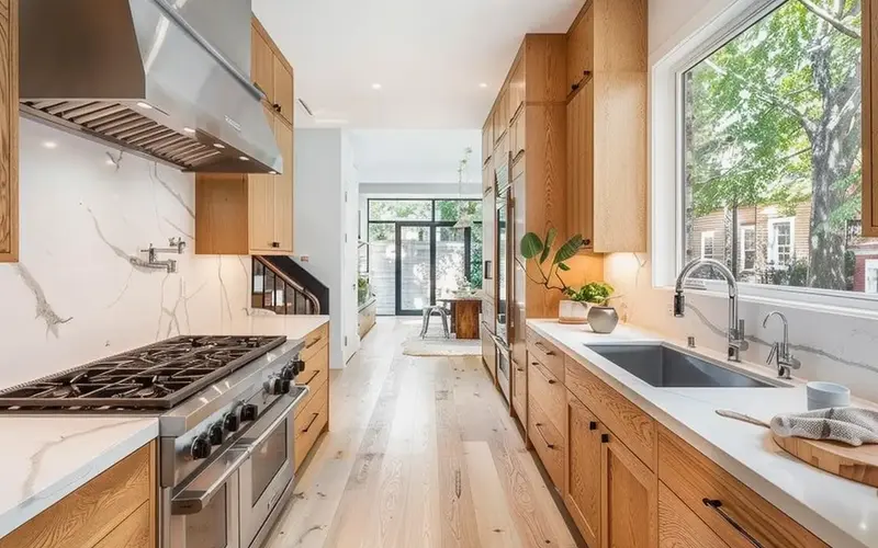 Galley Kitchen Glow: