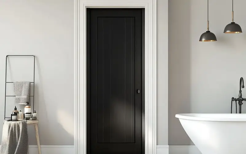 Hidden Pocket Door with Flush Handle: