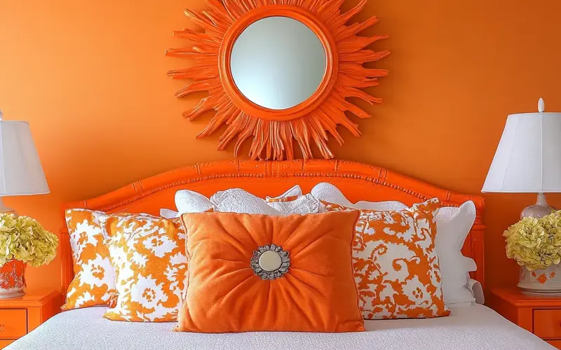 Orange Mirror Frame: