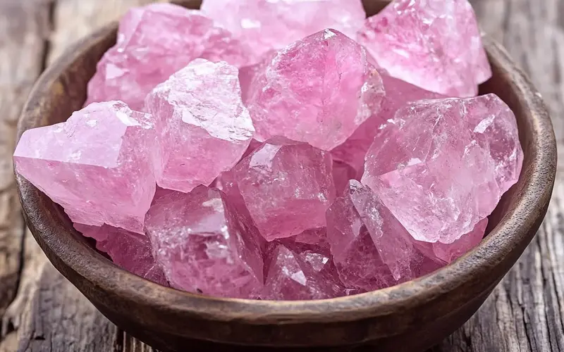 Pink Crystals and Gemstones: