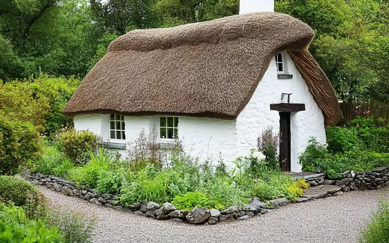 Thatched Roof Accents: