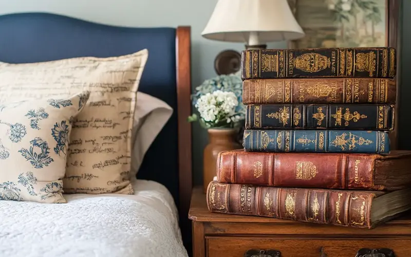 Vintage-Style Books or Journals: