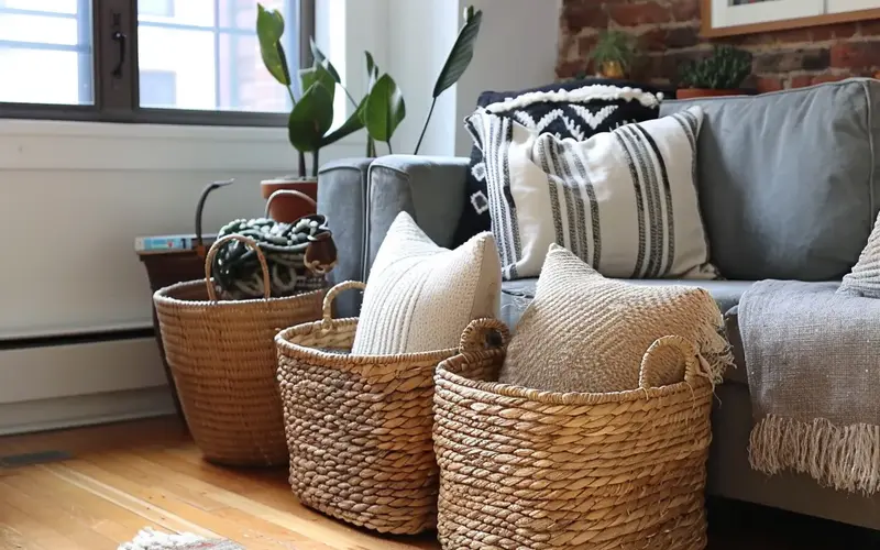 Use Baskets and Bins: