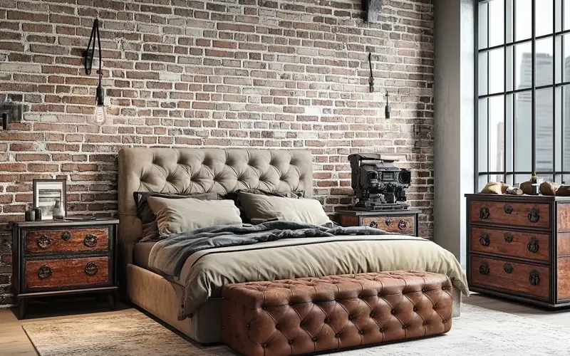 Bedroom: Industrial Chic: