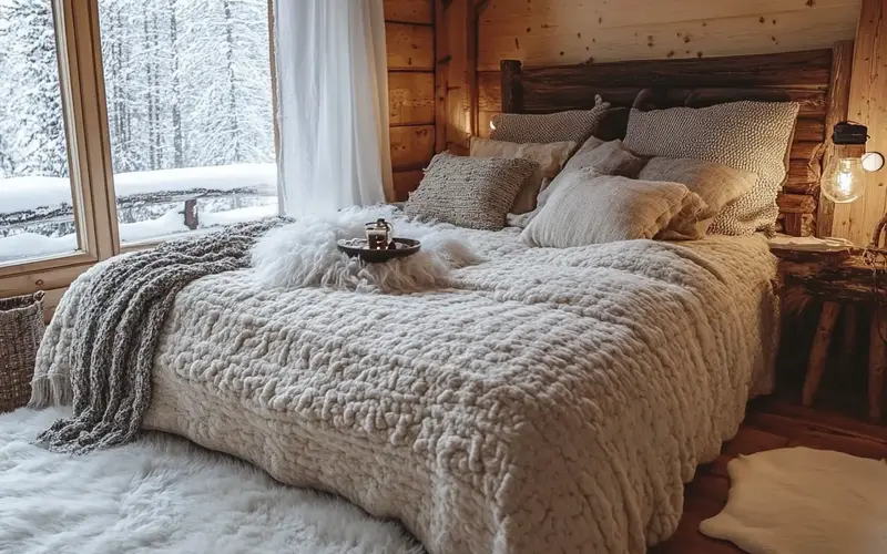 Cozy Cabin Retreat (Swedish-Inspired Bedroom):