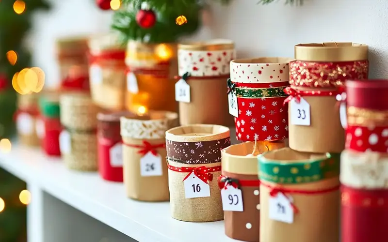 DIY Advent Calendar with Repurposed Containers: