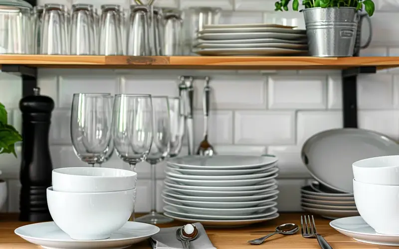 Dishes and Utensils: 