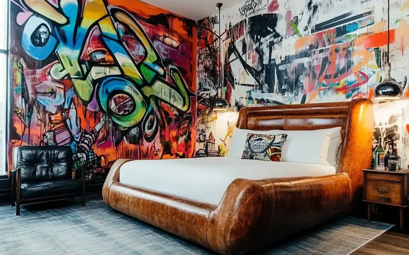 Graffiti Accent Wall: