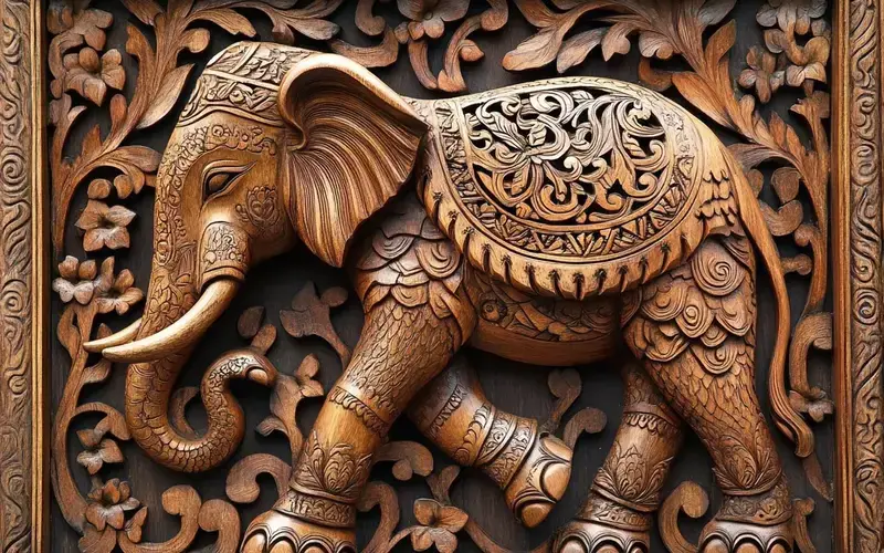 Hand-Carved Details: