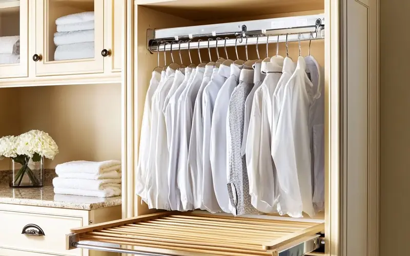 Pull-Out Drying Racks: