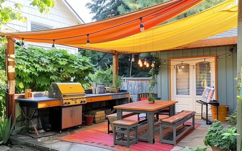 Repurposed Sail Shade: