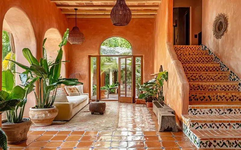 Terracotta Tile Accents: