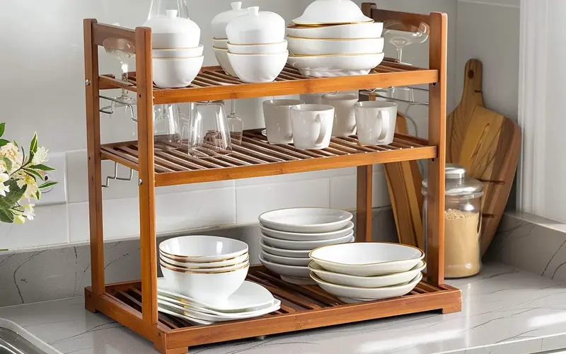 Two-Tiered Rack: Increased drying capacity for larger households: