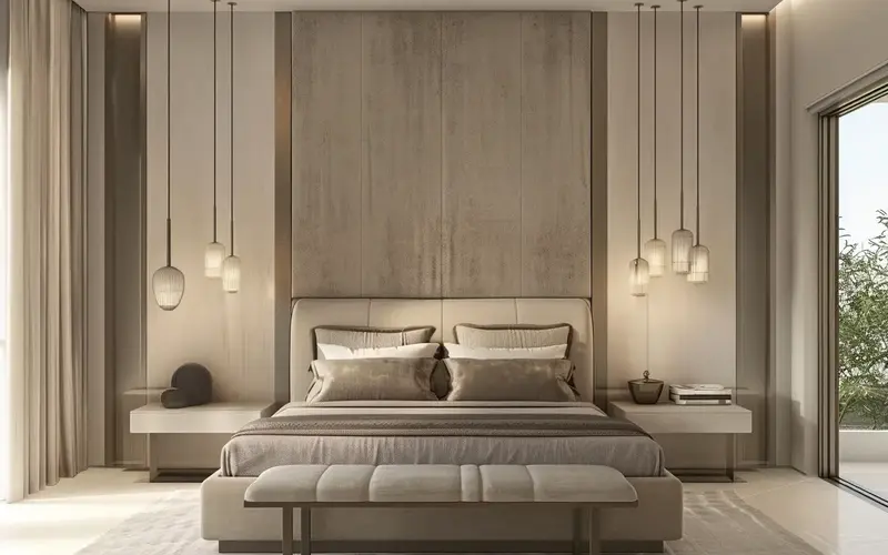 A Statement Headboard: