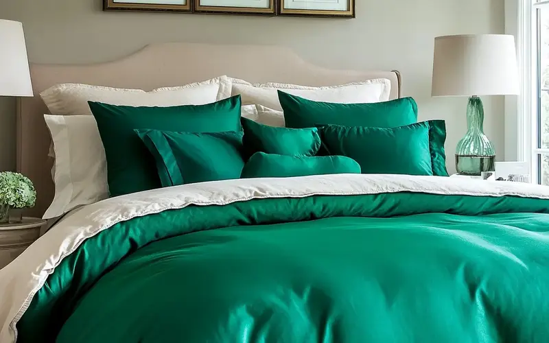 Emerald Green Bedding: