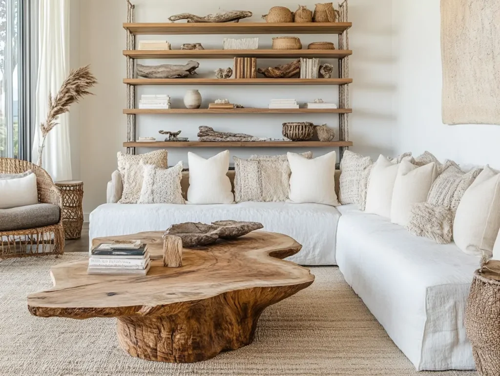 Introduce Natural Wood Accents: