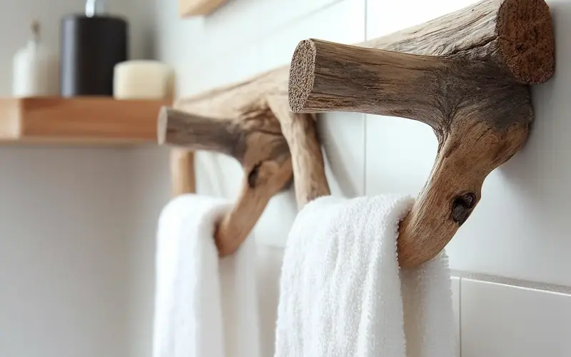 Natural Wood Hooks: