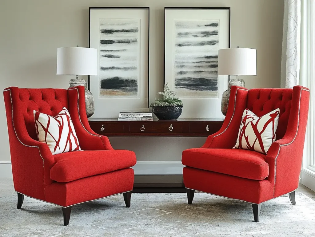 Red Accent Chairs