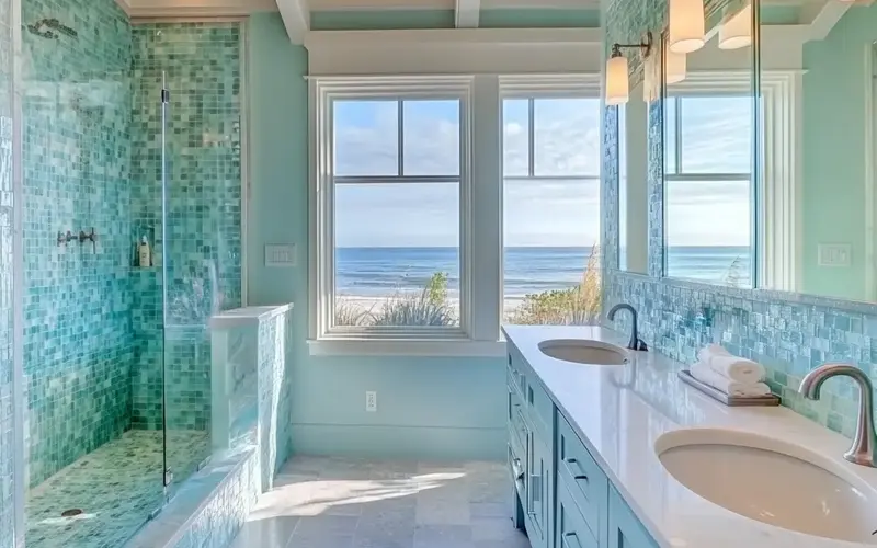 Sea Glass Accents: