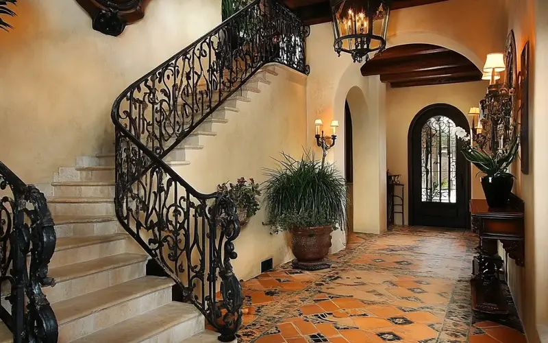 Wrought Iron Accents: