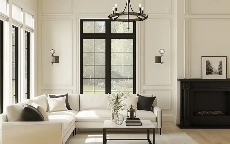 Creating Contrast with Black Accents: