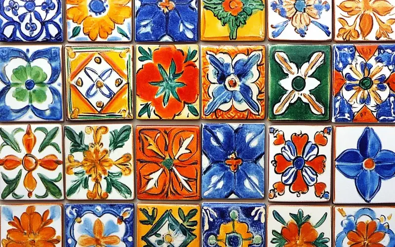 Hand-Painted Tiles: