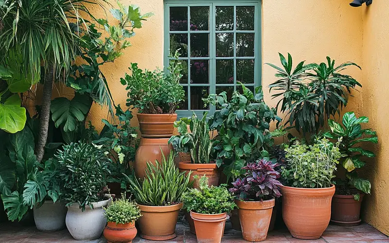 Introduce Greenery with Potted Plants: