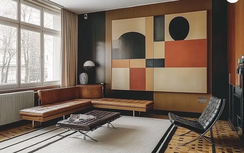 Living Room: Bauhaus-Inspired: