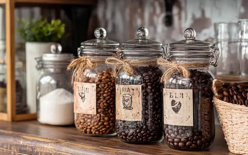 Mason Jar Storage: