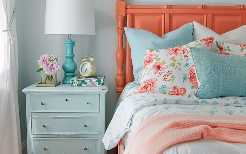 Reimagine Your Nightstand with a Pop of Color: