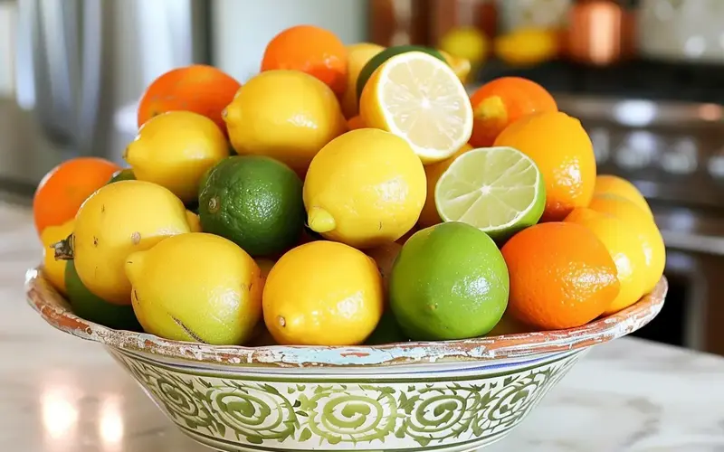 Vibrant Bowls of Citrus: A Burst of Color: