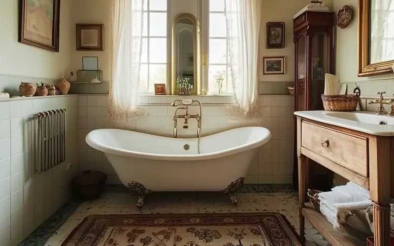 Vintage Charm in the Bathroom (Dutch-inspired bathroom):