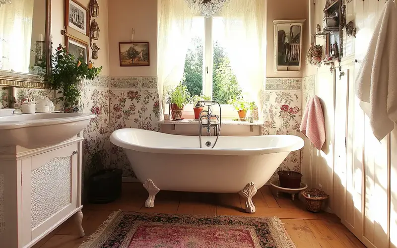 Vintage-Inspired Elegance (Austrian-inspired Bathroom):