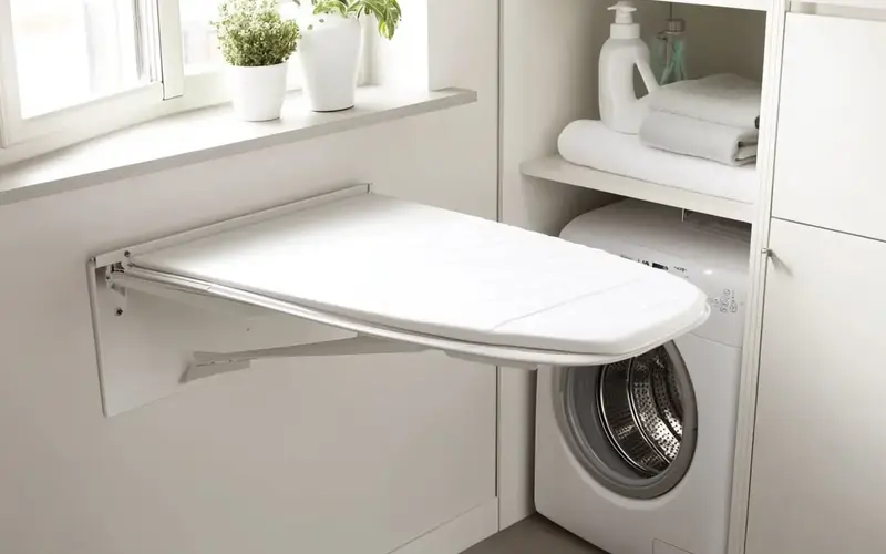 Wall-Mounted Ironing Board: