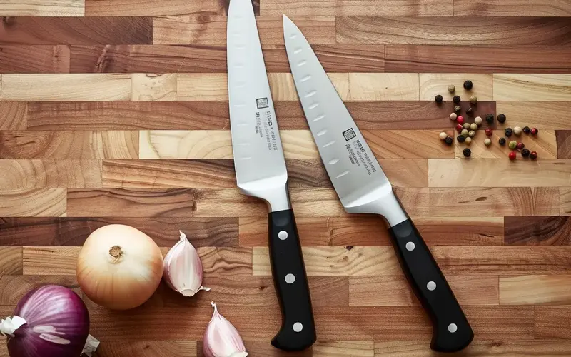 Chef's Knife and Paring Knife: 