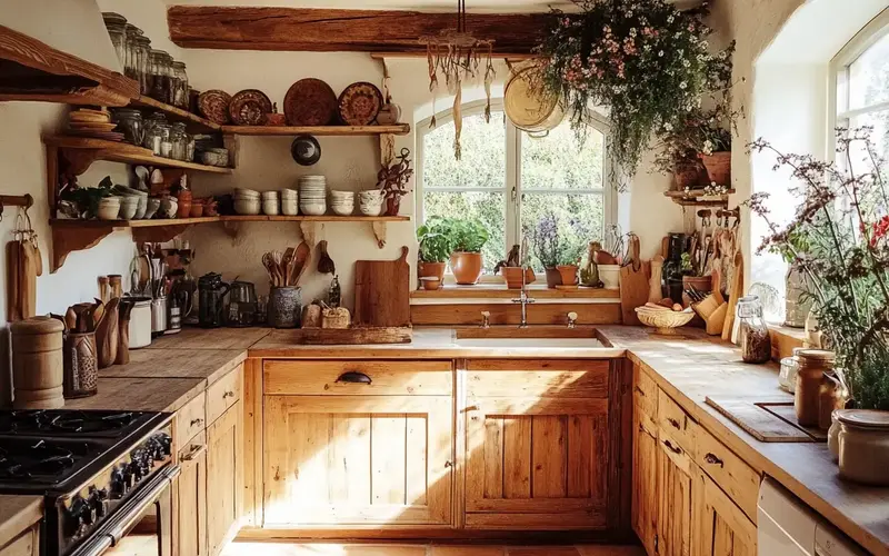 Country Farmhouse Kitchen (Austrian-inspired Kitchen):