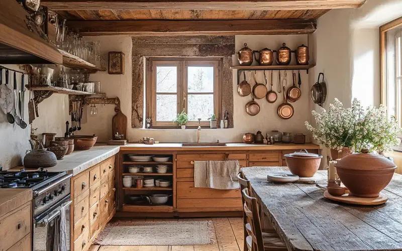 Cozy Country Kitchen (Swiss-Inspired Kitchen):